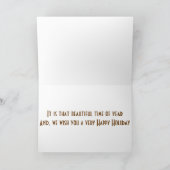 マイルを越えてクリスマスに願い事を送る シーズンカード (内部)