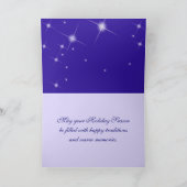 マイルを越えてシーズンの挨拶。クリスマス シーズンカード (内部)