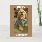 *マイルを越えて*それは人の誕生日にあった願い カード (正面)