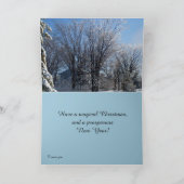 マイルカードを渡るオハイオ州のクリスマス シーズンカード (内部)