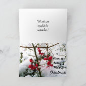 マイルカードを渡るクリスマス シーズンカード (内部)