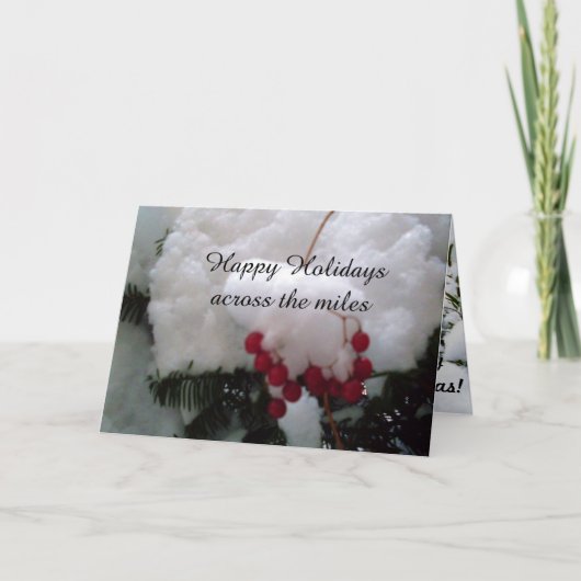 マイルカードを渡るクリスマス シーズンカード (正面)