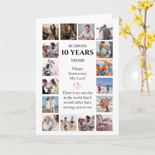 マイルスおもしろいトーンアニバーサリー写真 カード (黄色い花)