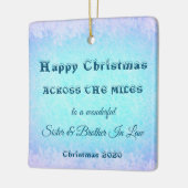 マイルスのクリスマス姉妹と義理の兄弟 セラミックオーナメント (左)