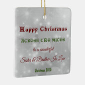 マイルスのクリスマス姉妹と義理の兄弟 セラミックオーナメント (右)