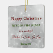 マイルスの間で義理の兄と妹 セラミックオーナメント (左)