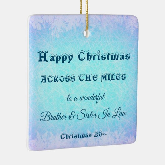 マイルスの間で義理の兄と妹 セラミックオーナメント (右)