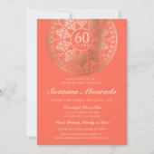 マイルスエレガントト誕生日招待状ゴールドフォイル 招待状 (正面)