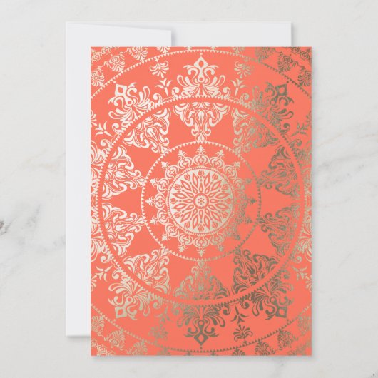 マイルスエレガントト誕生日招待状ゴールドフォイル 招待状 (裏面)