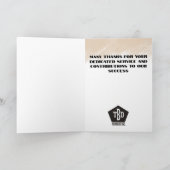 マイルスカスタムト従業員の記念日 カード (内部)