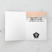 マイルスカスタムト従業員の記念日 カード (内部)