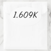 マイルステッカー 楕円形シール (バッグ)