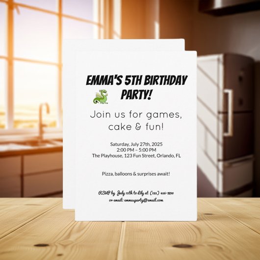 マイルストン誕生日招待状: 50-90th! 招待状