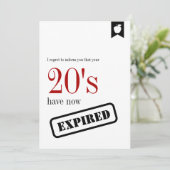 マイルストン誕生日30th誕生日カード期限切れ 招待状 (スタンド正面)