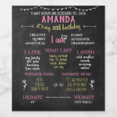 マイルストーおもしろいン誕生日Me Adult Chalkboardについて ワインラベル (シングルラベル)