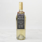 マイルストーパーソナライズされたンバーサリーワインラベル ボトルネックタグ (ボトル)
