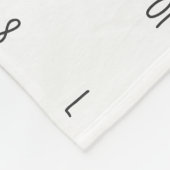 マイルストーンの成長トラッカー – Teddy bear フリースブランケット (角)