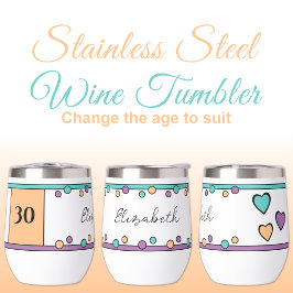 マイルストーンの誕生日30th名オレンジグリーン