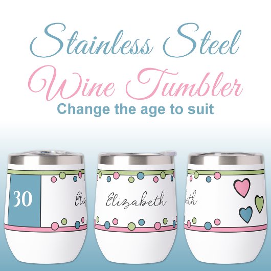 マイルストーンの誕生日30th名ブルーピンク