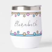 マイルストーンの誕生日40th名ブルーベージュ (左面)