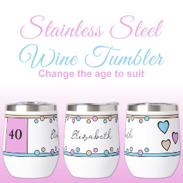 マイルストーンの誕生日40th名ブルーベージュ