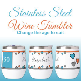 マイルストーンの誕生日50th名の青いオレンジ