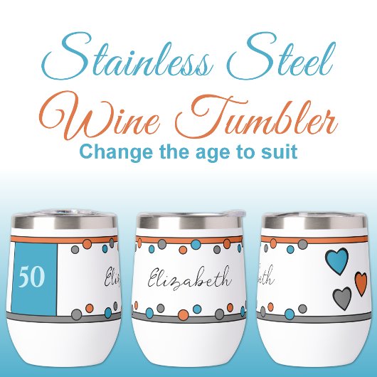 マイルストーンの誕生日50th名の青いオレンジ