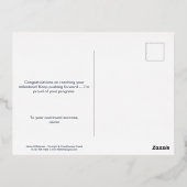 マイルストーンへの感謝 ホイルポストカード 箔シーズンポストカード (裏面)