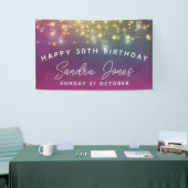 マイルストーンカスタマイズバースデータバナー、30歳の誕生日 横断幕 (トレードショー)