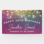 マイルストーンカスタマイズバースデータバナー、30歳の誕生日 横断幕 (横)