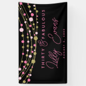 マイルストーンカスタマイズバースデータバナー， 30th 横断幕 (縦)