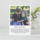 マイルストーンキープサカード:兄弟姉妹最高のの友人 案内状 (スタンド正面)