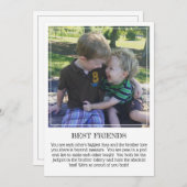 マイルストーンキープサカード:兄弟姉妹最高のの友人 案内状 (正面/裏面)