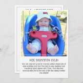 マイルストーンキープサプライカード: 6ヶ月 案内状 (正面/裏面)