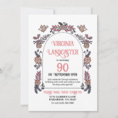 マイルストーンシャワーbyメール誕生日 招待状 (正面)