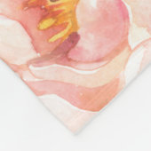 マイルストーンツインベビーガールウォーターの花桃 フリースブランケット (角)