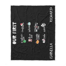 マイルストーンツツインズマイファーストホリデーモダンブラックベビー