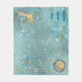 マイルストーンドルフィンベビー フリースブランケット (正面)