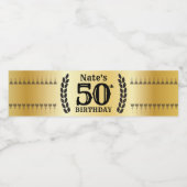 マイルストーンフェイク金ゴールドヴィンテージ ペットボトルラベル (シングルラベル)