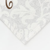 マイルストーンベビーブランケット-ラマ-ピンク フリースブランケット (角)