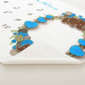 マイルストーンベビーブランケット-象 シェルパブランケット (3/4)