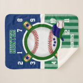 マイルストーンベビーブランケット⚾野球2 シェルパブランケット (正面(横))
