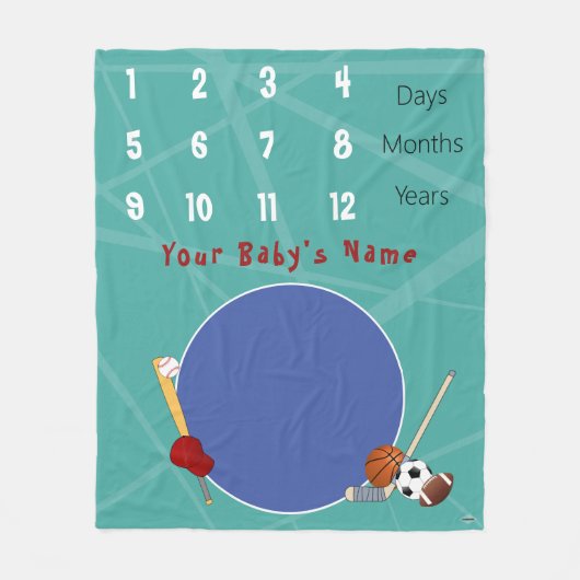 マイルストーンベビーブランケットHAMbyWG フリースブランケット (正面)