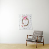 マイルストーンベビー写真プロップ(ラマ付き) タペストリー (インサイチュ)