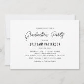 マイルストーンモーメントフォト卒業招待状 招待状 (裏面)