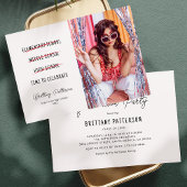 マイルストーンモーメントフォト卒業招待状 招待状