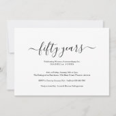 マイルストーン大人の誕生日パーティー 招待状 (正面)