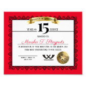 マイルストーン従業員の記念日の認識 フォトプリント            (正面)