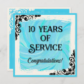 マイルストーン従業員周年記念賞 招待状 (正面/裏面)