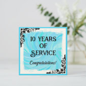 マイルストーン従業員周年記念賞 招待状 (スタンド正面)